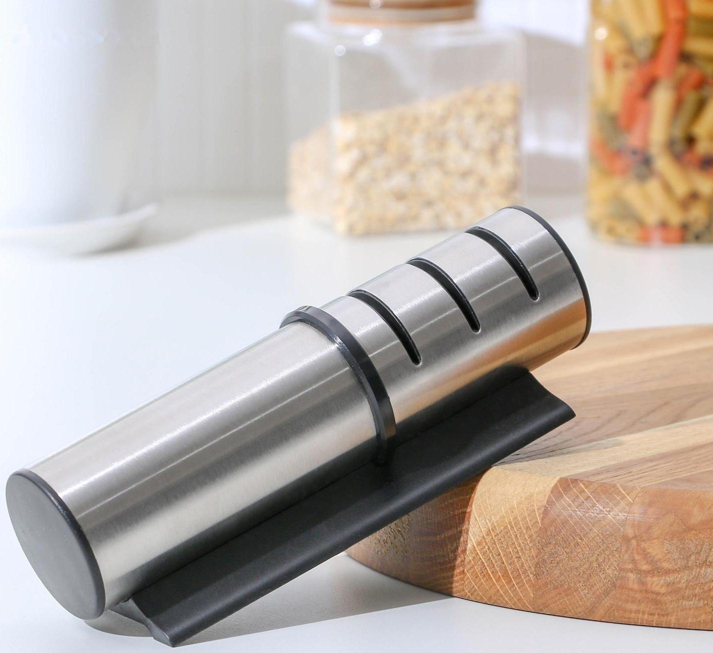 Точилка «Ракета», 18×5,5×5,5 см, для ножей с металлическим, керамическим лезвием и полировкой, цвет МИКС