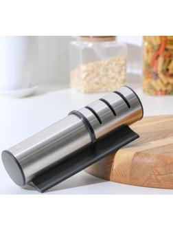 Точилка «Ракета», 18×5,5×5,5 см, для ножей с металлическим, керамическим лезвием и полировкой, цвет МИКС