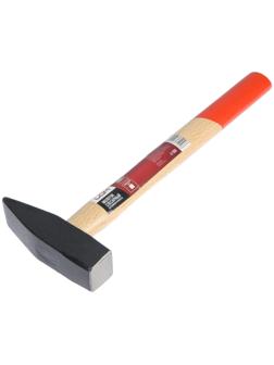 Молоток слесарный ЛОМ, квадратный боек, деревянная рукоятка, 1000 г