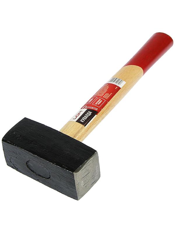 Кувалда ЛОМ, 2 кг, деревянная рукоятка