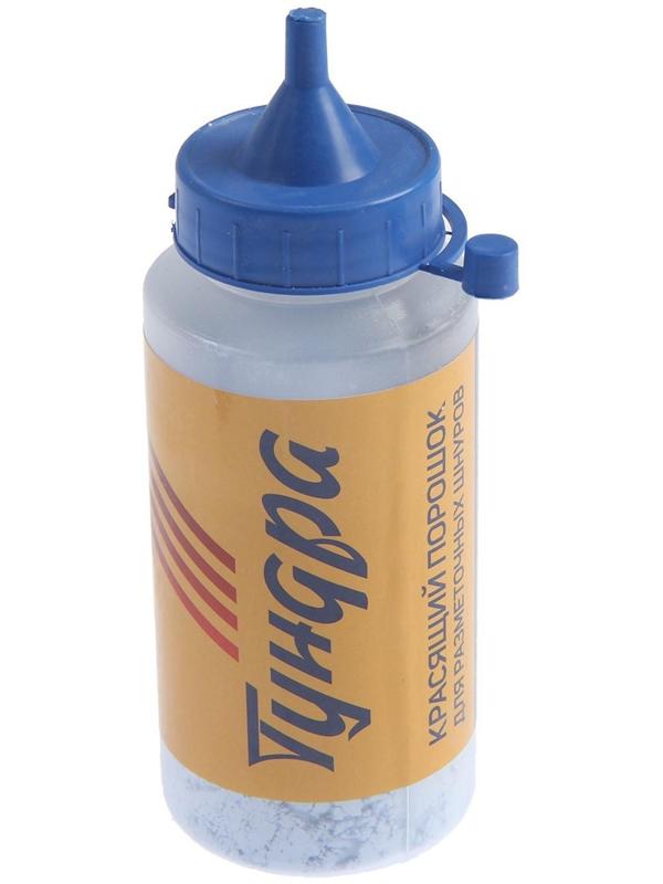 Набор разметочный ТУНДРА, шнур малярный 15 м, красящий порошок 110 г, синий