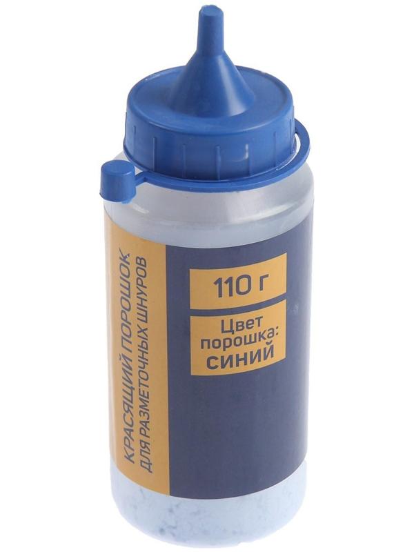 Набор разметочный ТУНДРА, шнур малярный 15 м, красящий порошок 110 г, синий