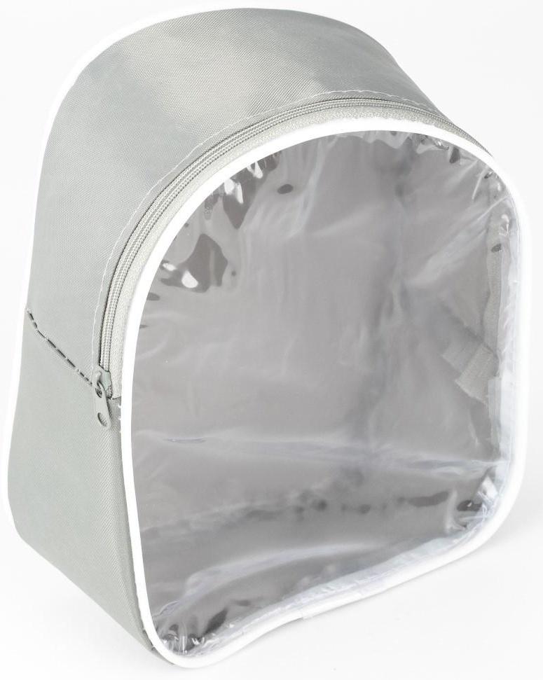 Косметичка на молнии, цвет серый