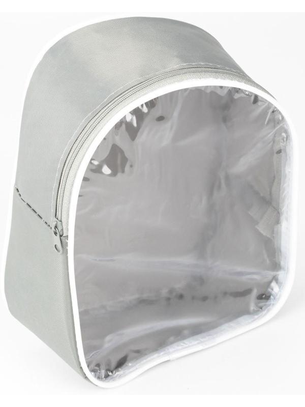 Косметичка на молнии, цвет серый