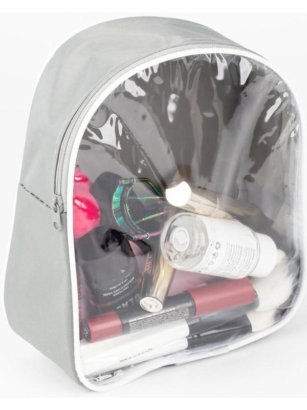 Косметичка на молнии, цвет серый