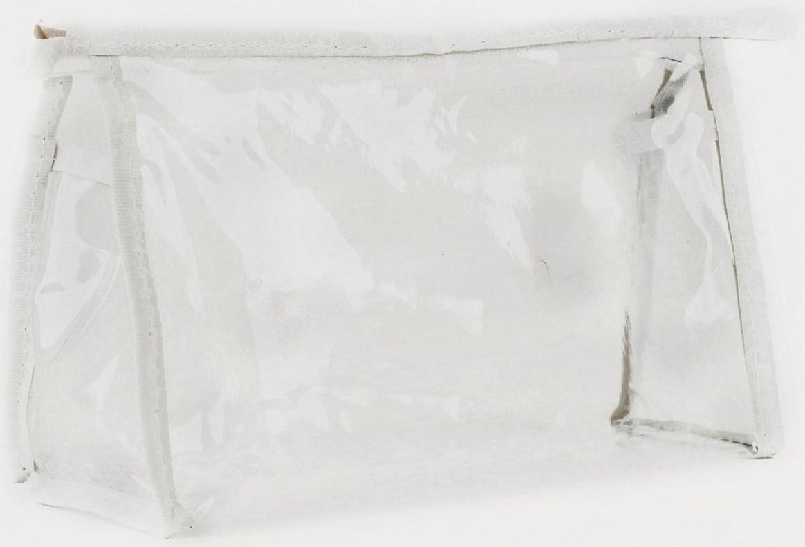 Косметичка на молнии, цвет белый