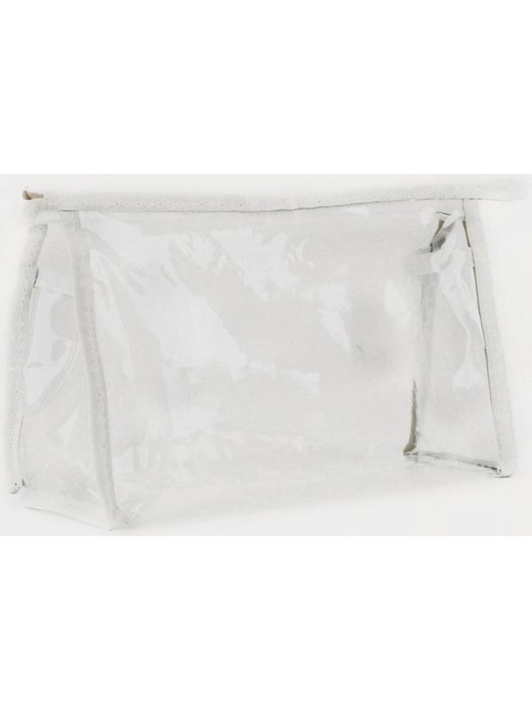 Косметичка на молнии, цвет белый