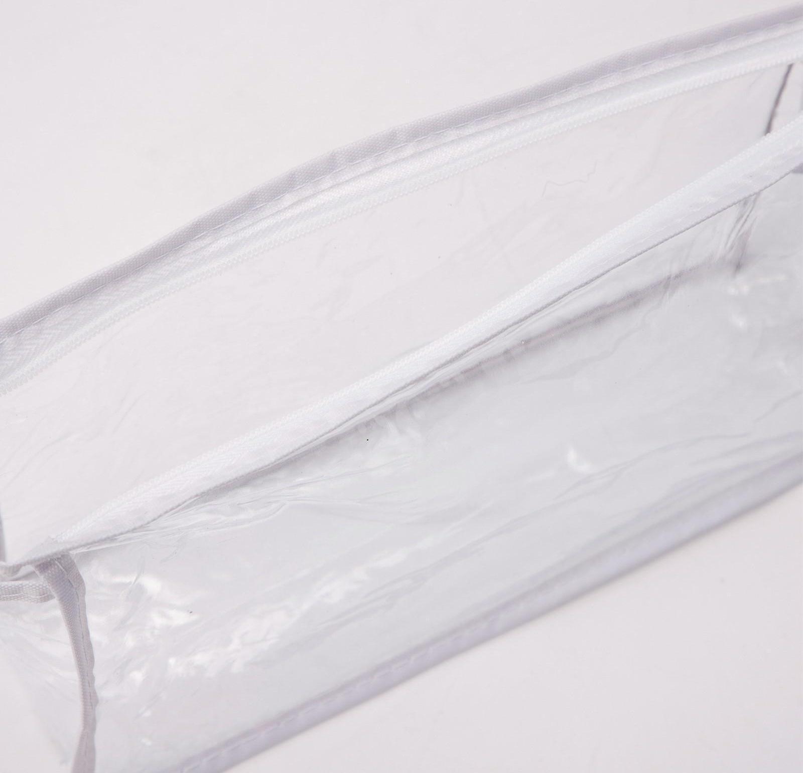 Косметичка на молнии, цвет белый