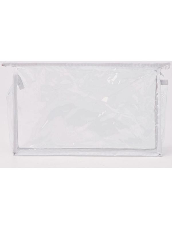 Косметичка на молнии, цвет белый