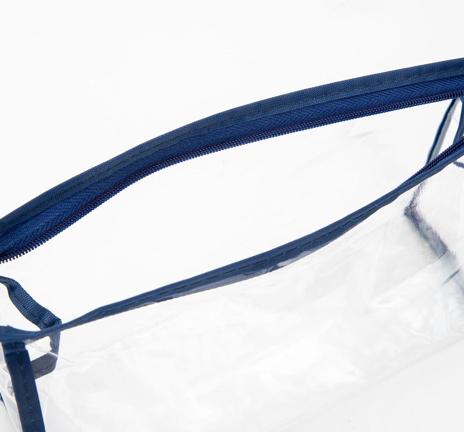 Косметичка на молнии, цвет синий