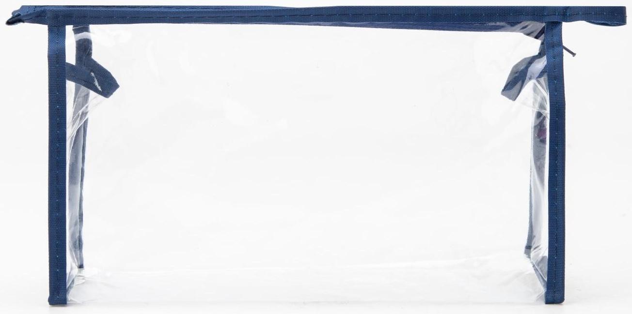 Косметичка на молнии, цвет синий