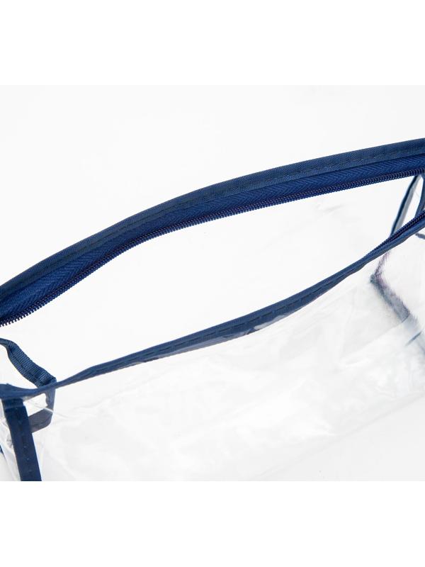 Косметичка на молнии, цвет синий