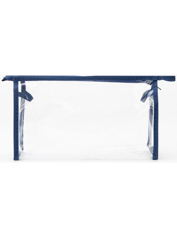 Косметичка на молнии, цвет синий