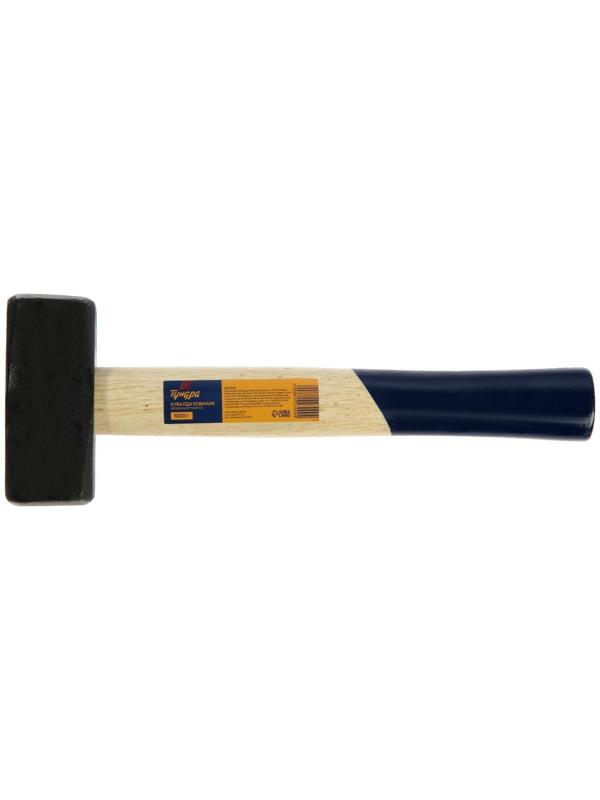 Кувалда кованая ТУНДРА, деревянная рукоятка, 1 кг