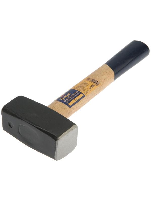 Кувалда кованая ТУНДРА, деревянная рукоятка, 2 кг