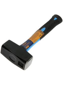 Кувалда кованая ТУНДРА, фиберглассовая трехкомпонентная рукоятка, 1 кг