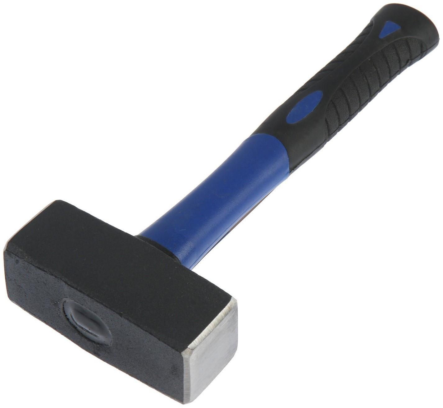 Кувалда кованая ТУНДРА, фиберглассовая трехкомпонентная рукоятка, 1.5 кг