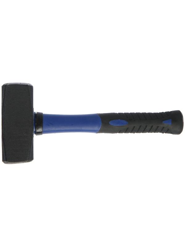 Кувалда кованая ТУНДРА, фиберглассовая трехкомпонентная рукоятка, 2 кг