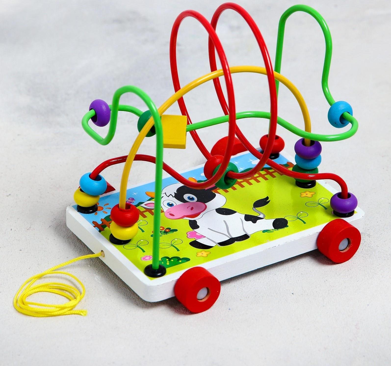 Серпантинка-лабиринт на колесиках «Коровка»
