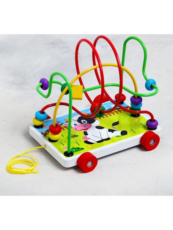 Серпантинка-лабиринт на колесиках «Коровка»