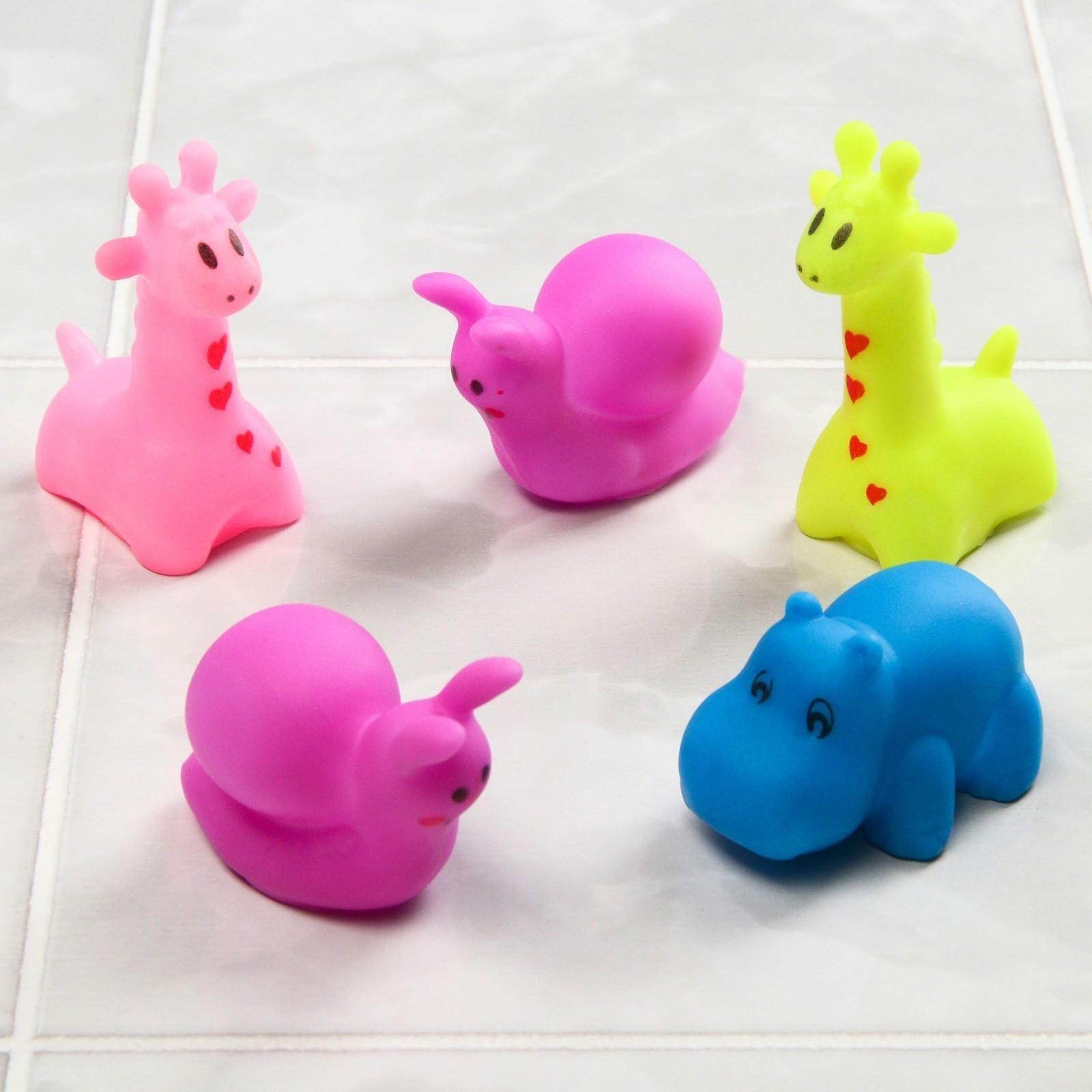 Набор резиновых игрушек для игры в ванной «Маленькие друзья», 5 шт., цвета МИКС