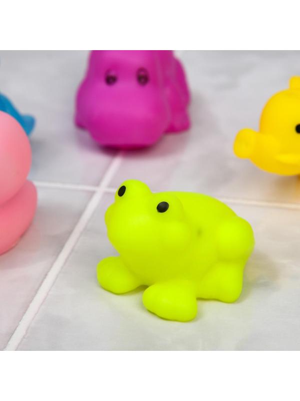 Набор резиновых игрушек для игры в ванной «Маленькие друзья», 5 шт., цвета МИКС