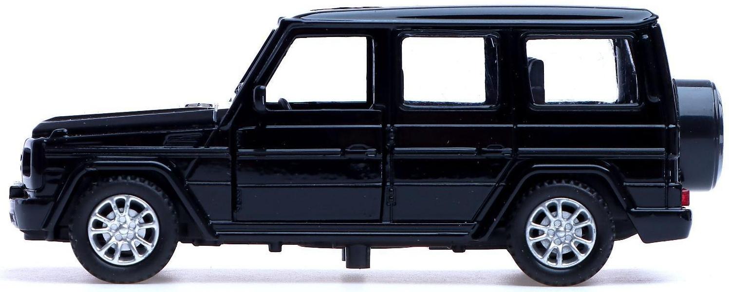 Машина металлическая «Гелик», инерционная, световые и звуковые эффекты, масштаб 1:32, цвета чёрный