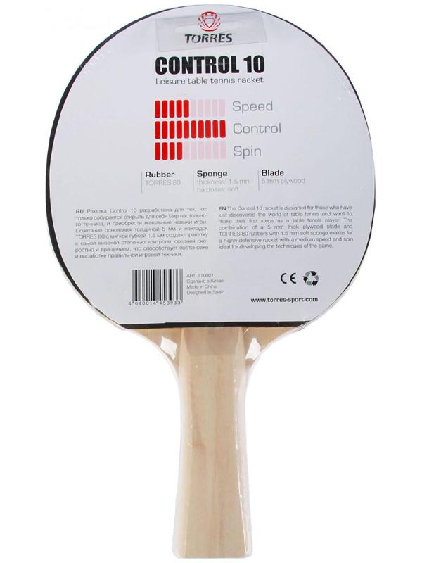 Ракетка для настольного тенниса Torres Control 10, для начинающих