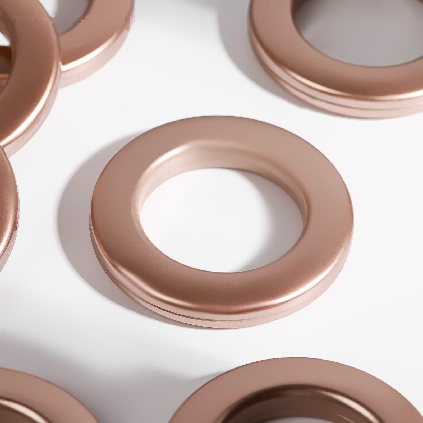 Люверсы для штор, d = 3,1/5,5 см, 10 шт, цвет медный