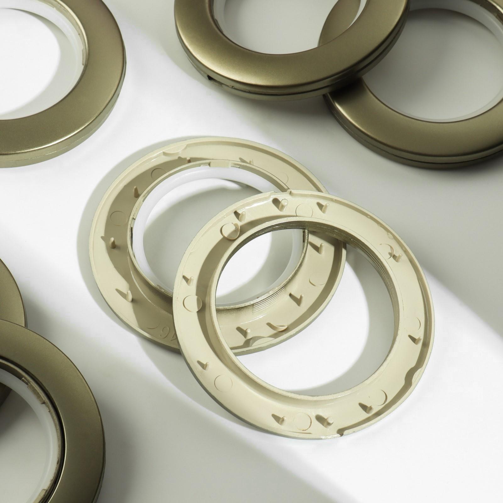 Люверсы для штор, d = 4,1/7,5 см, 10 шт, цвет медный