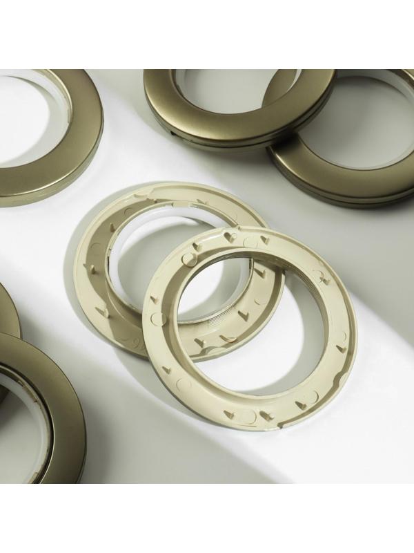 Люверсы для штор, d = 4,1/7,5 см, 10 шт, цвет медный