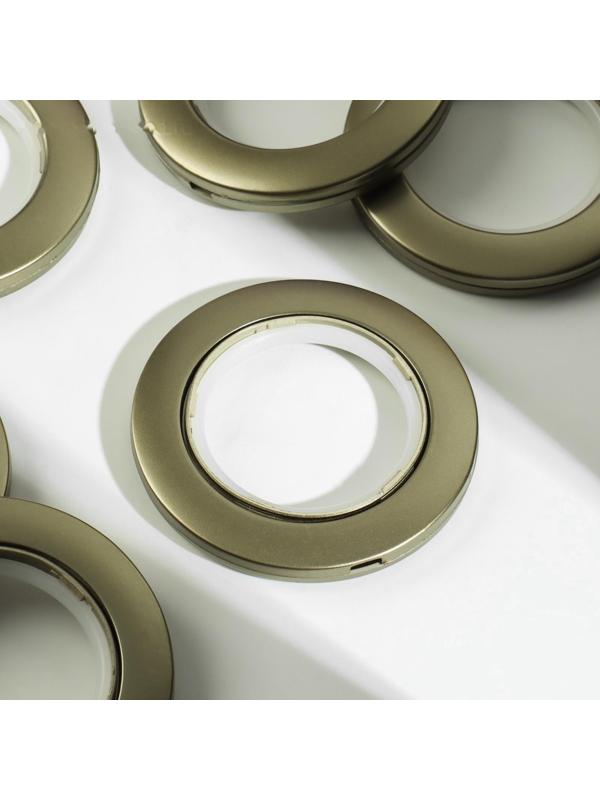 Люверсы для штор, d = 4,1/7,5 см, 10 шт, цвет медный