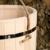Ведро из липы, 18л,  пластиковая вставка, ручка-веревка, 