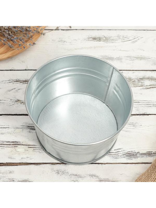 Кашпо оцинкованное, 1,5 л, ГОСТ