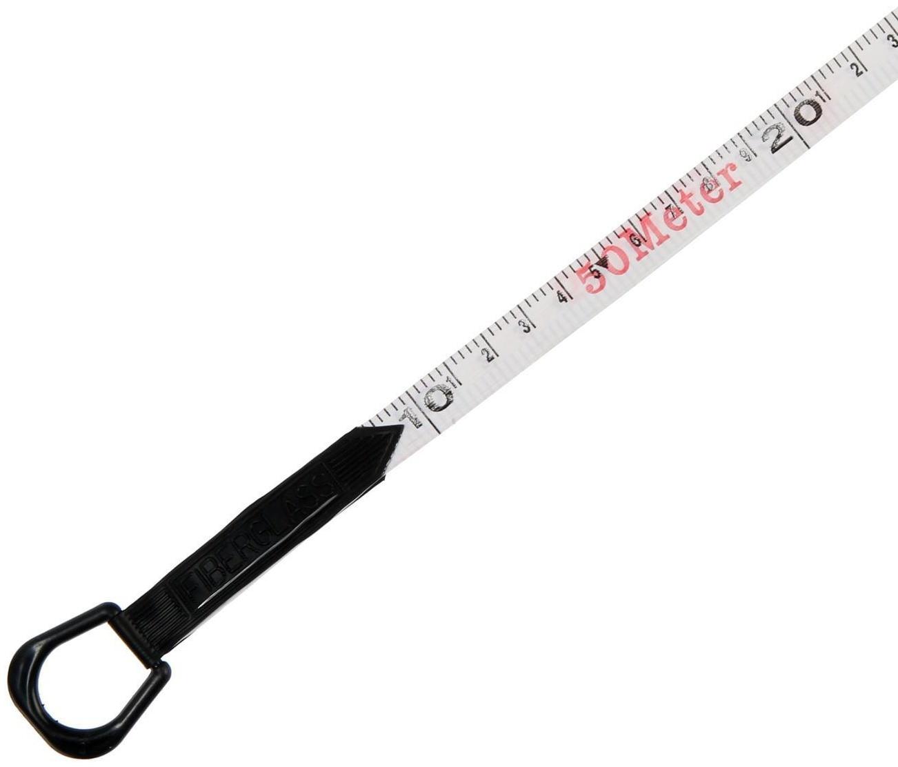 Мерная лента геодезическая Hobbi/Remocolor, фиберглассовая, открытый корпус, 50 м x 13 мм