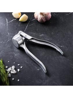 Пресс для чеснока алюминиевый, круглый, малый