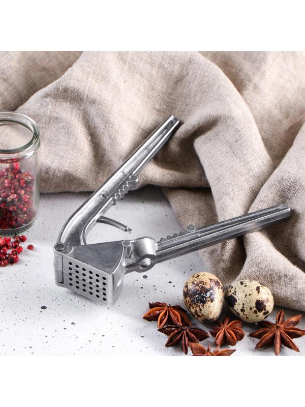 Пресс для чеснока алюминиевый, премиум 