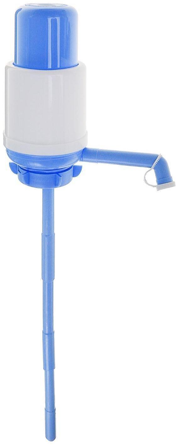 Помпа для воды Luazon Norma, механическая, большая, под бутыль от 11 до 19 л, голубая