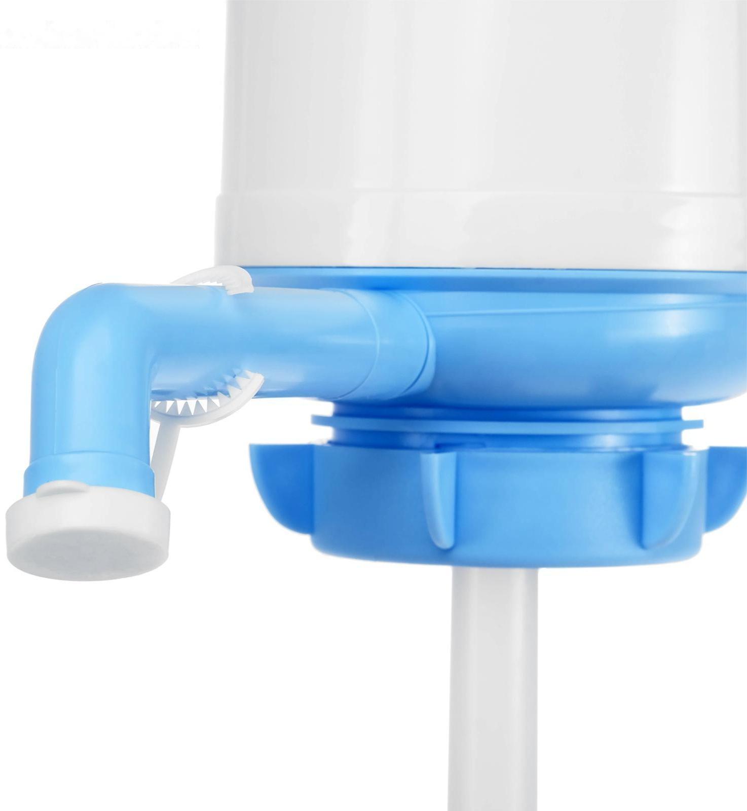 Помпа для воды Luazon Norma, механическая, большая, под бутыль от 11 до 19 л, голубая