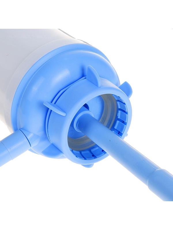 Помпа для воды Luazon Norma, механическая, большая, под бутыль от 11 до 19 л, голубая