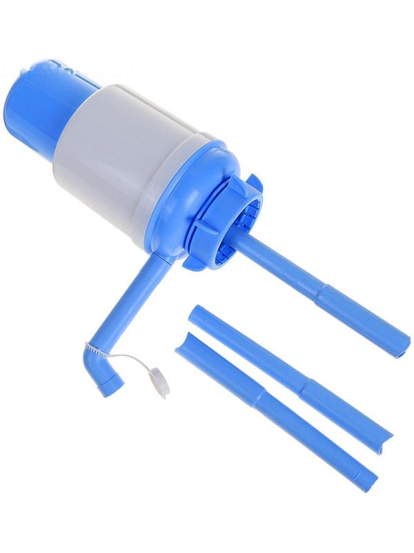 Помпа для воды Luazon Norma, механическая, большая, под бутыль от 11 до 19 л, голубая