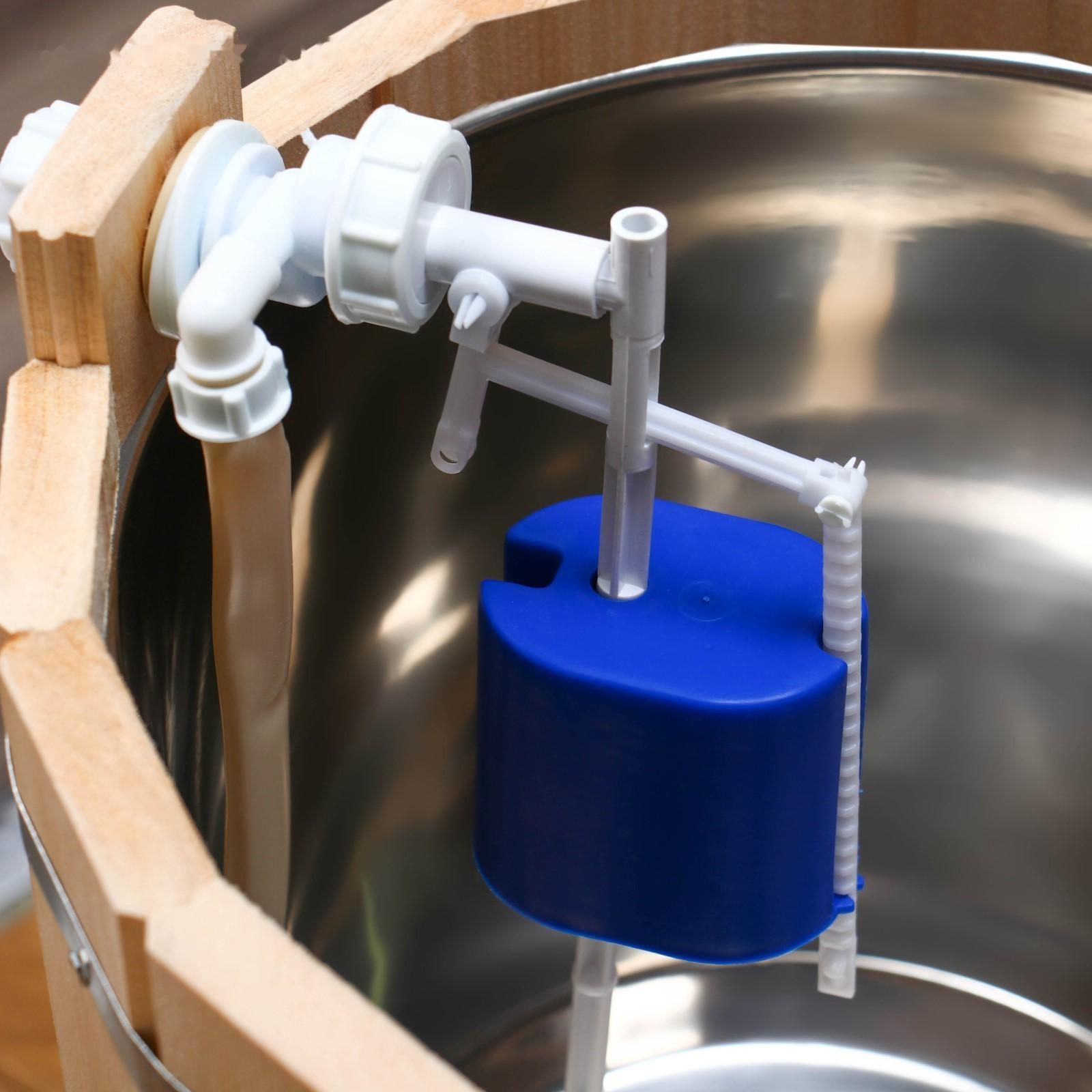 Обливное устройство из липы, 15л, нержавеющая вставка, 