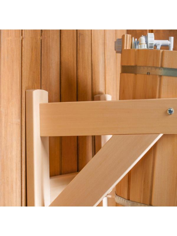 Обливное устройство из липы, 15л, нержавеющая вставка, 