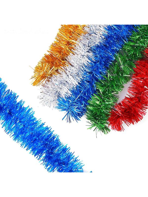 Мишура «Праздничная» d-2,5 см, длина 2,0 м микс