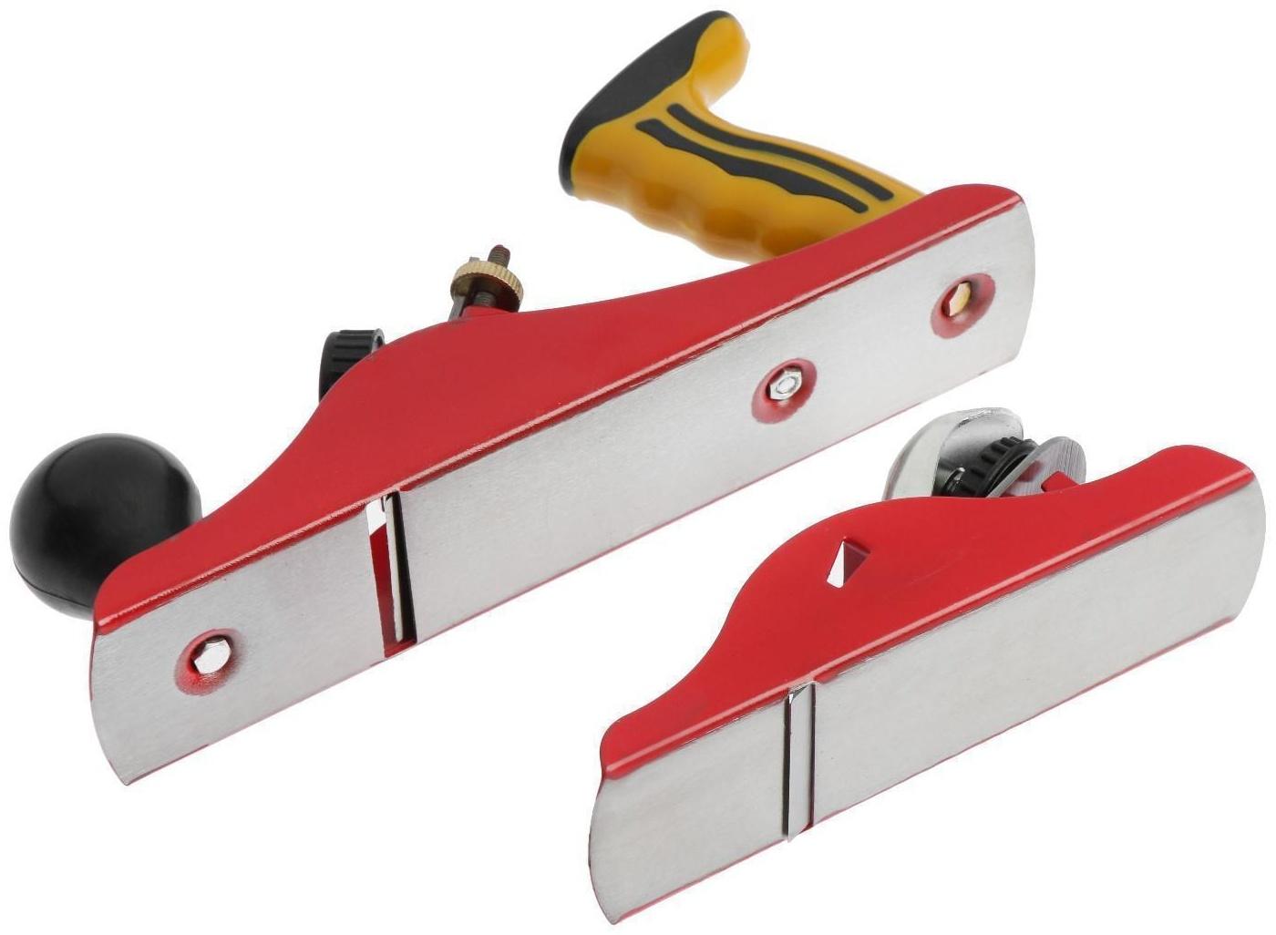 Набор рубанков металлических ТУНДРА, малогабаритный 160 мм и с одинарным ножом 235 мм