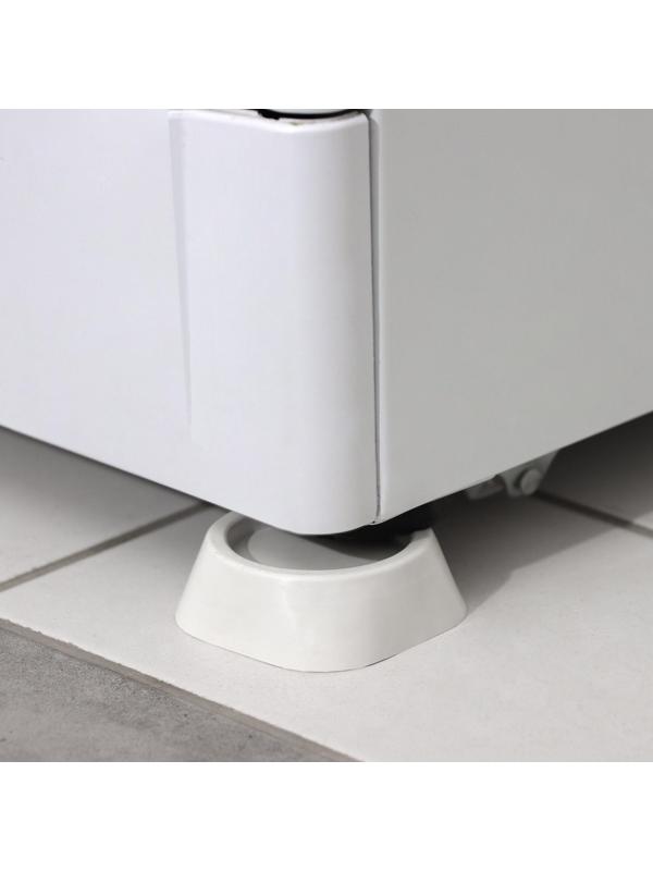 Набор подставок антивибрационных, 4 шт, цвет белый