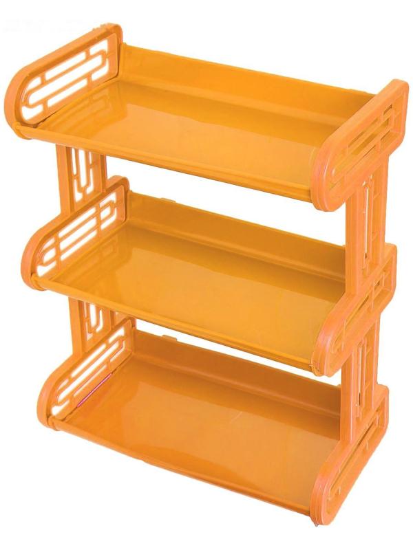 Полка навесная 3-х ярусная, 32×17,2×42 см, цвет МИКС