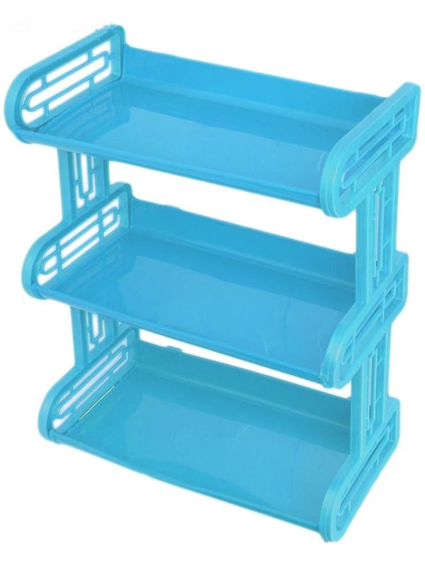 Полка навесная 3-х ярусная, 32×17,2×42 см, цвет МИКС