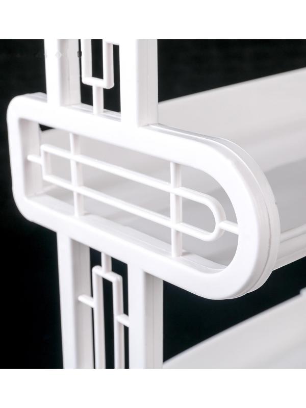 Полка навесная 3-х ярусная, 32×17,2×42 см, цвет МИКС