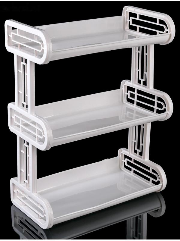 Полка навесная 3-х ярусная, 32×17,2×42 см, цвет МИКС